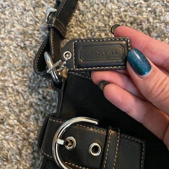 Black Coach Handbag with Digital Authenticity - Picture 5 of 14